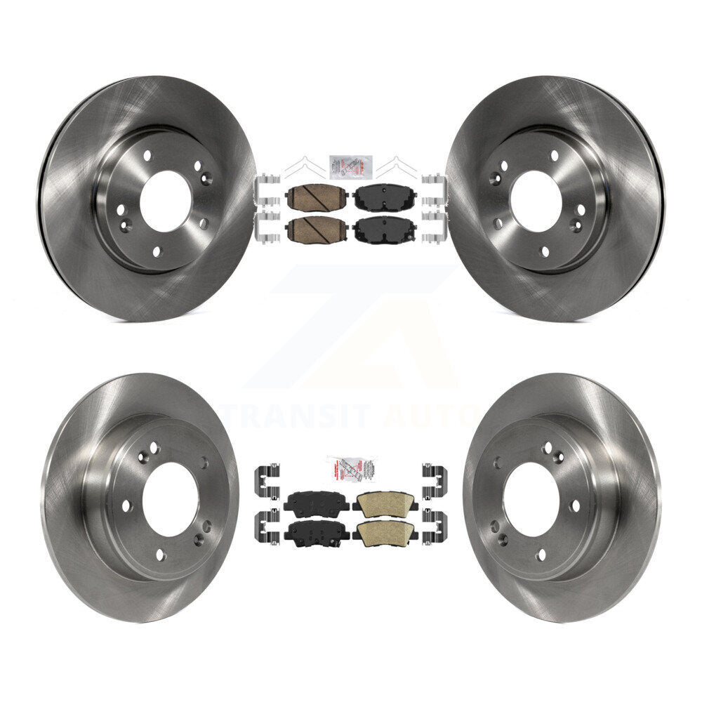 Front Rear Ceramic Pad Brake Rotors Kit For Kia Hyundai Forte Kona Soul Elantra GT Forte5 K8A-102812