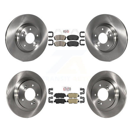 Front Rear Ceramic Pads And Disc Brake Rotors Kit For Hyundai Elantra GT Kia Forte5 K8A-102813