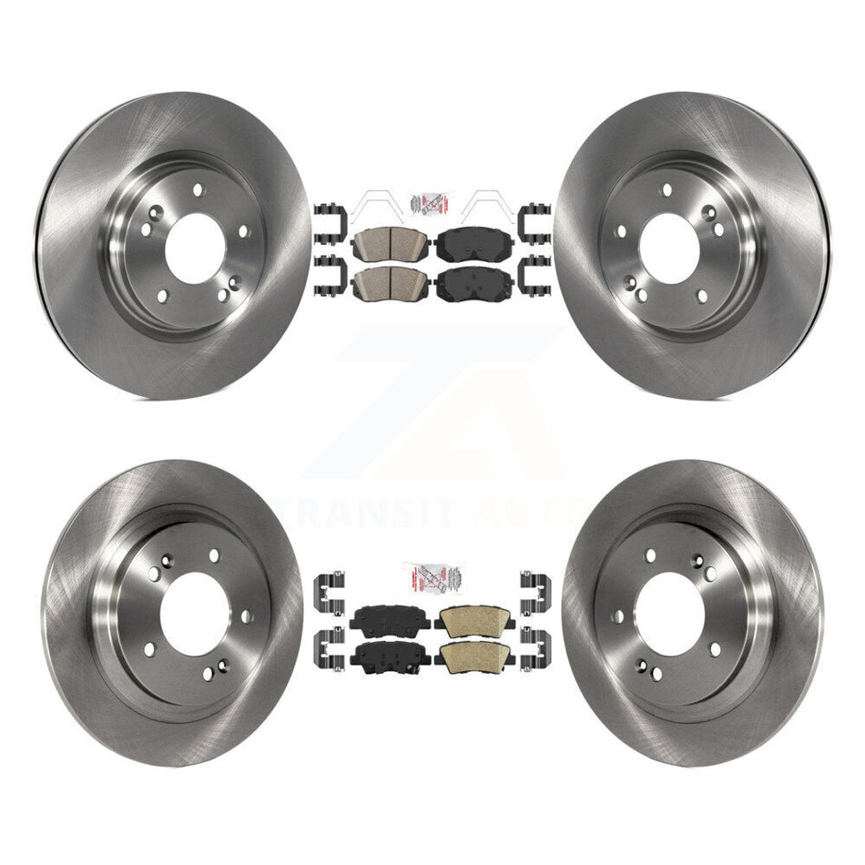 Front Rear Ceramic Pads And Disc Brake Rotors Kit For Hyundai Elantra GT Kia Forte5 K8A-102813