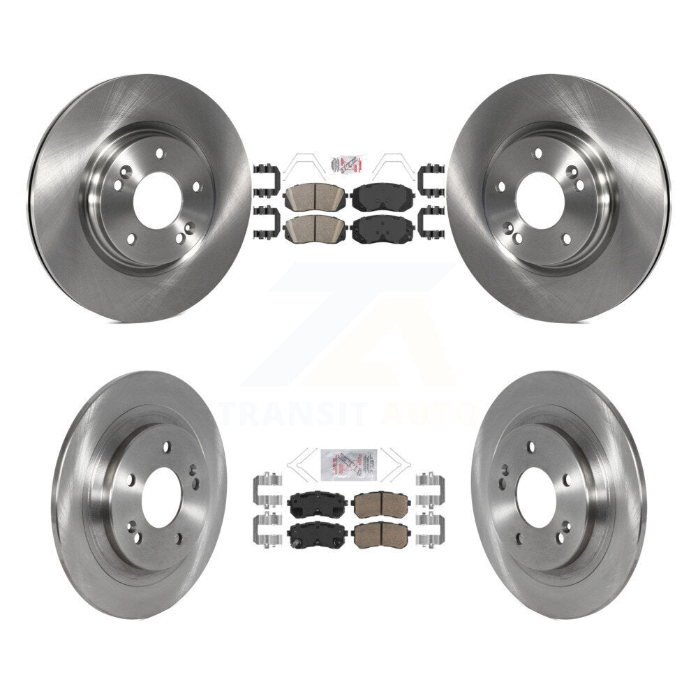 Front Rear Ceramic Pads And Disc Brake Rotors Kit For Hyundai Kona Kia Seltos K8A-102815