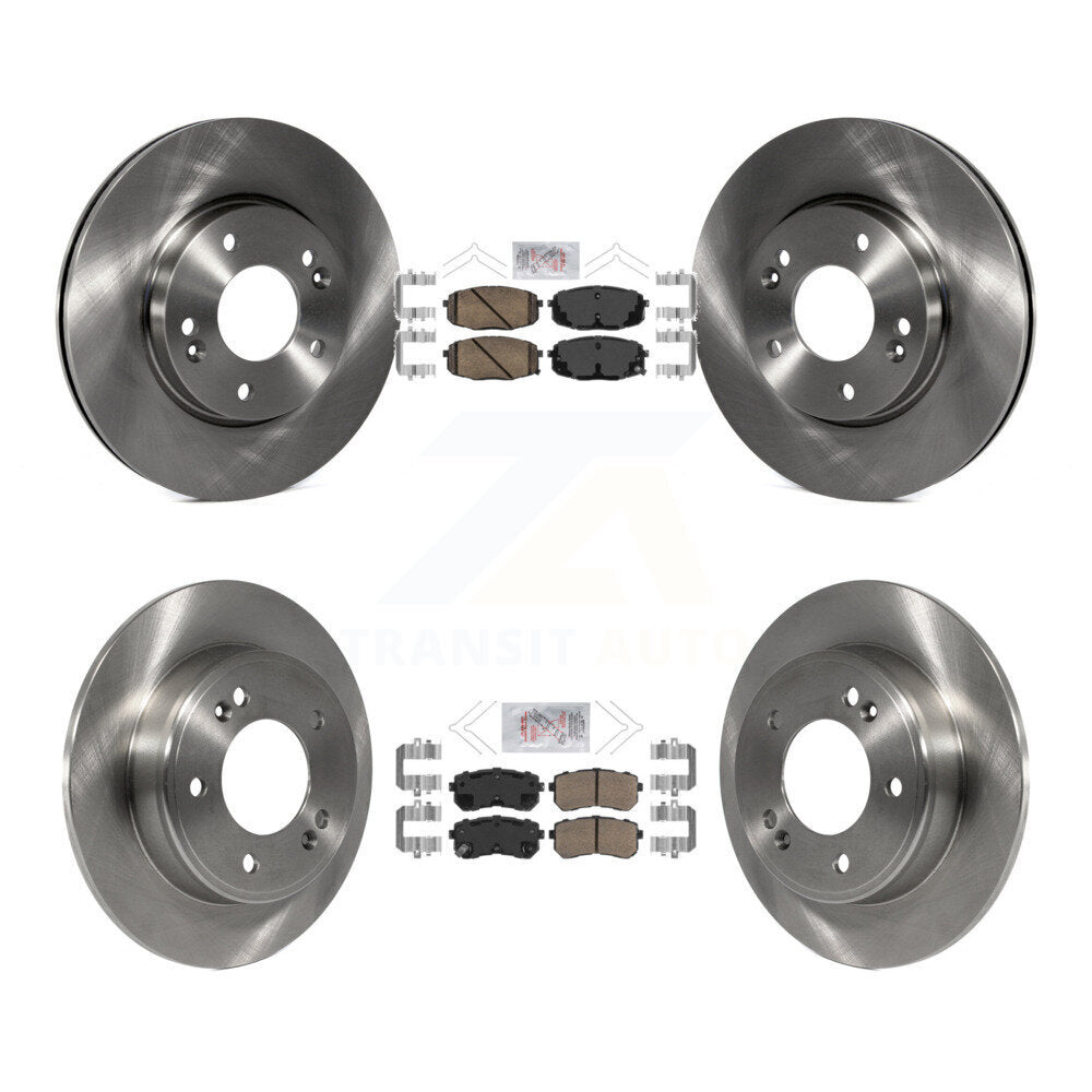 Front Rear Ceramic Pads And Disc Brake Rotors Kit For Hyundai Kona Kia Seltos K8A-102817