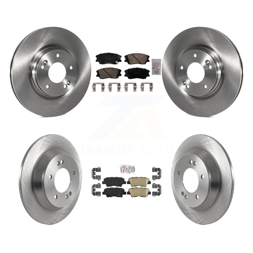 Front Rear Ceramic Pad Disc Brake Rotor Kit For 2020-2022 Kia Soul 1.6L with Turbocharged K8A-102822
