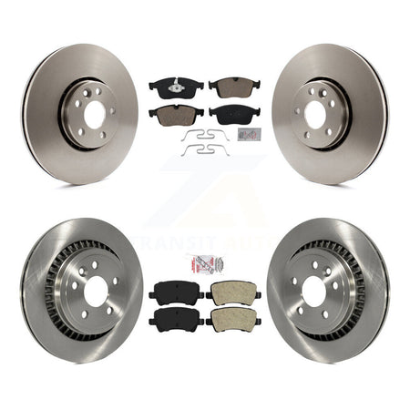 Front Ceramic Rear Semi-Metallic Pads And Disc Brake Rotors Kit For Volvo XC60 K8A-102830