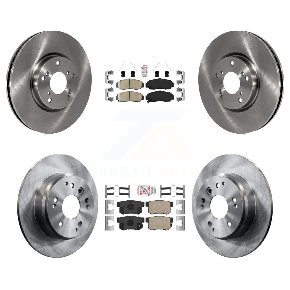 Front Rear Ceramic Pad Disc Brake Rotor Kit For 2004-2005 Acura TL Automatic transmission K8A-102839