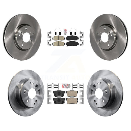 Front Rear Ceramic Pad Disc Brake Rotor Kit For 2004-2005 Acura TL Automatic transmission K8A-102839