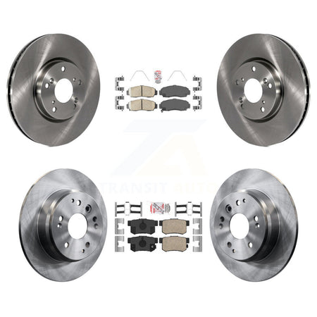 Front Rear Ceramic Pad Disc Brake Rotor Kit For 2004-2005 Acura TL Automatic transmission K8A-102840