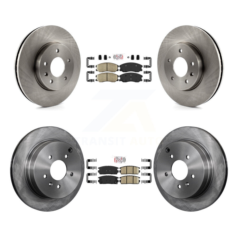 Front Rear Ceramic Pad & Brake Rotor Kit For Chevrolet Equinox Pontiac Torrent Saturn Vue K8A-102843