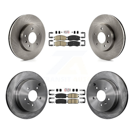 Front Rear Ceramic Pad & Brake Rotor Kit For Chevrolet Equinox Pontiac Torrent Saturn Vue K8A-102844