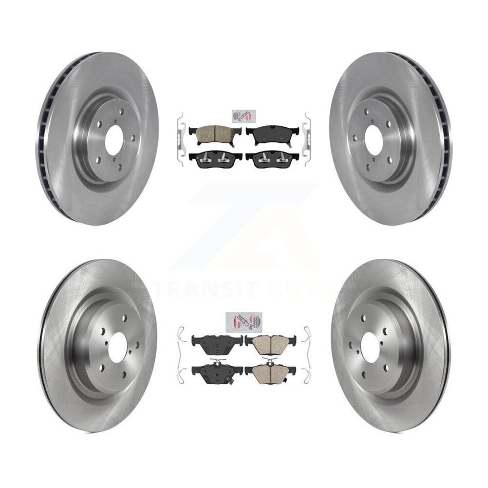 Front Rear Ceramic Pads And Disc Brake Rotors Kit For 2019-2024 Subaru Ascent K8A-102848