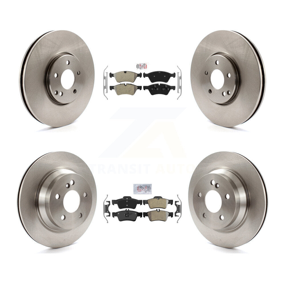 Front Rear Semi-Metallic Pads And Disc Brake Rotors Kit For Mercedes-Benz E550 AWD K8A-102860