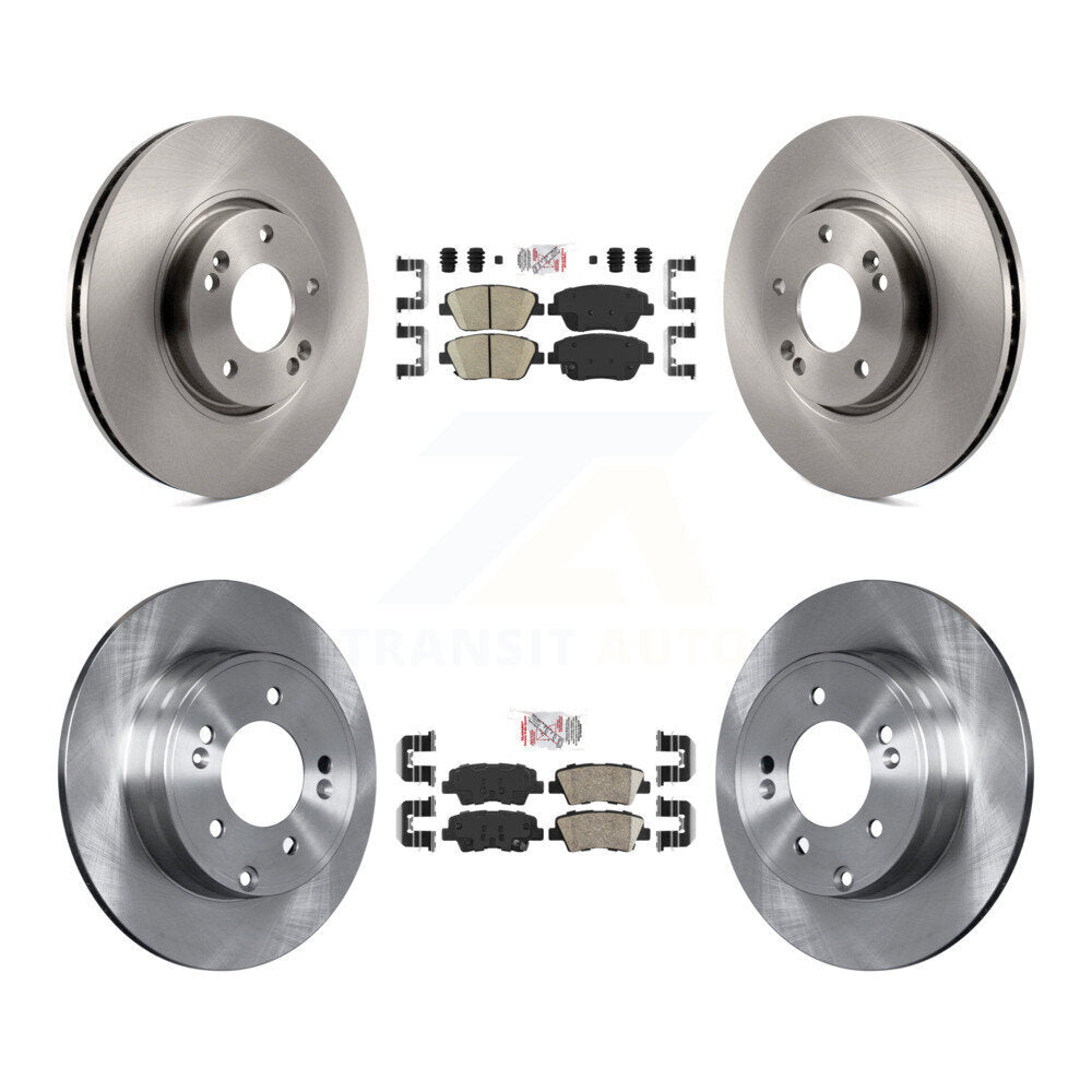 Front Rear Ceramic Pads And Disc Brake Rotors Kit For Hyundai Sonata Kia Optima K8A-102863