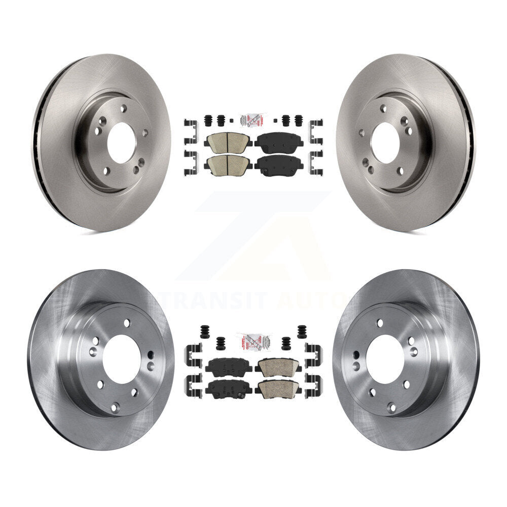Front Rear Ceramic Pads And Disc Brake Rotors Kit For Hyundai Sonata Kia Optima K8A-102864