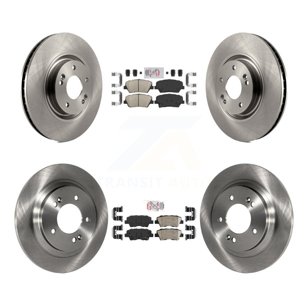 Front Rear Ceramic Pads And Disc Brake Rotors Kit For 2016-2017 Hyundai Azera Limited K8A-102881