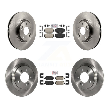 Front Rear Ceramic Pads And Disc Brake Rotors Kit For 2016-2017 Hyundai Azera Limited K8A-102881