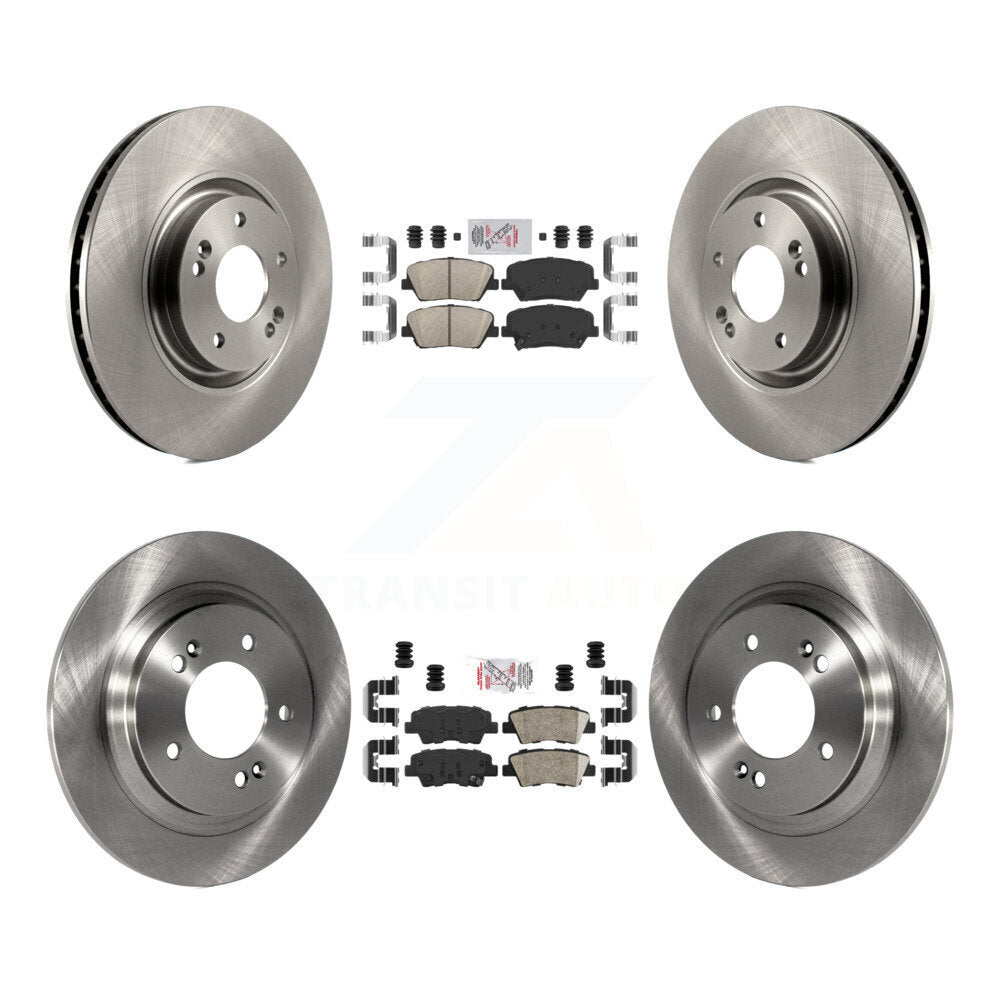 Front Rear Ceramic Pads And Disc Brake Rotors Kit For 2016-2017 Hyundai Azera Limited K8A-102882