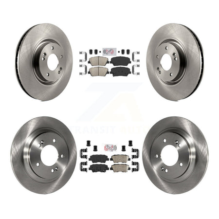 Front Rear Ceramic Pads And Disc Brake Rotors Kit For 2016-2017 Hyundai Azera Limited K8A-102882