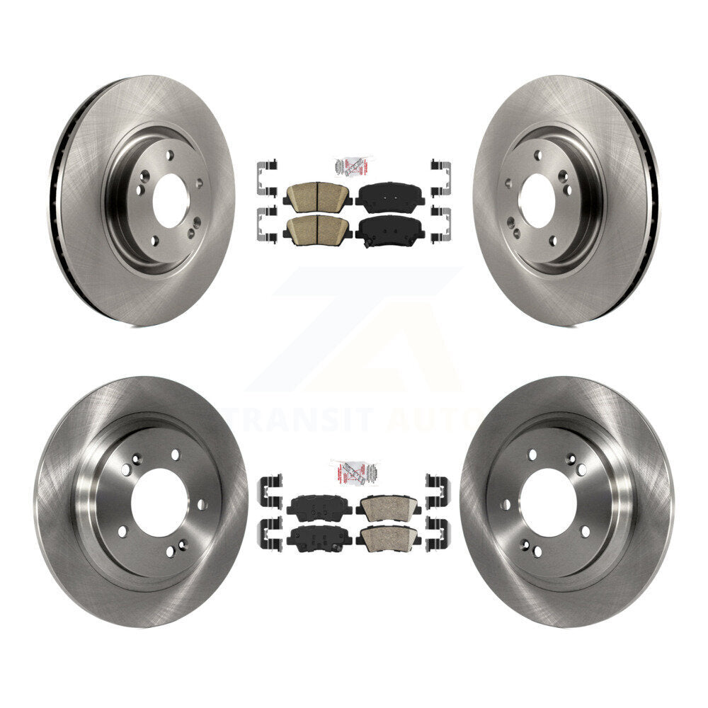 Front Rear Ceramic Pads And Disc Brake Rotors Kit For 2016-2017 Hyundai Azera Limited K8A-102883