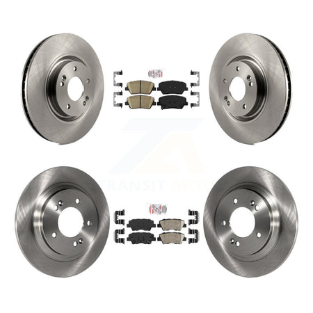 Front Rear Ceramic Pads And Disc Brake Rotors Kit For 2016-2017 Hyundai Azera Limited K8A-102883
