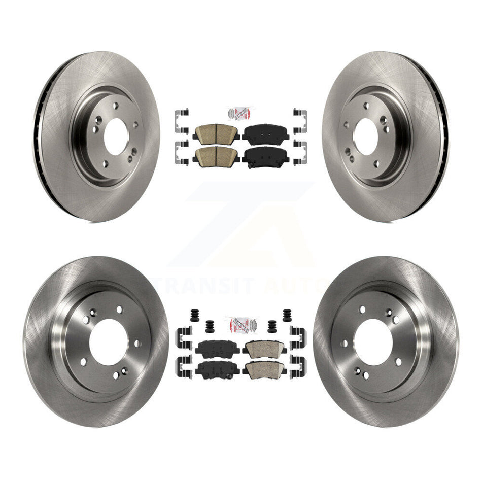 Front Rear Ceramic Pads And Disc Brake Rotors Kit For 2016-2017 Hyundai Azera Limited K8A-102884