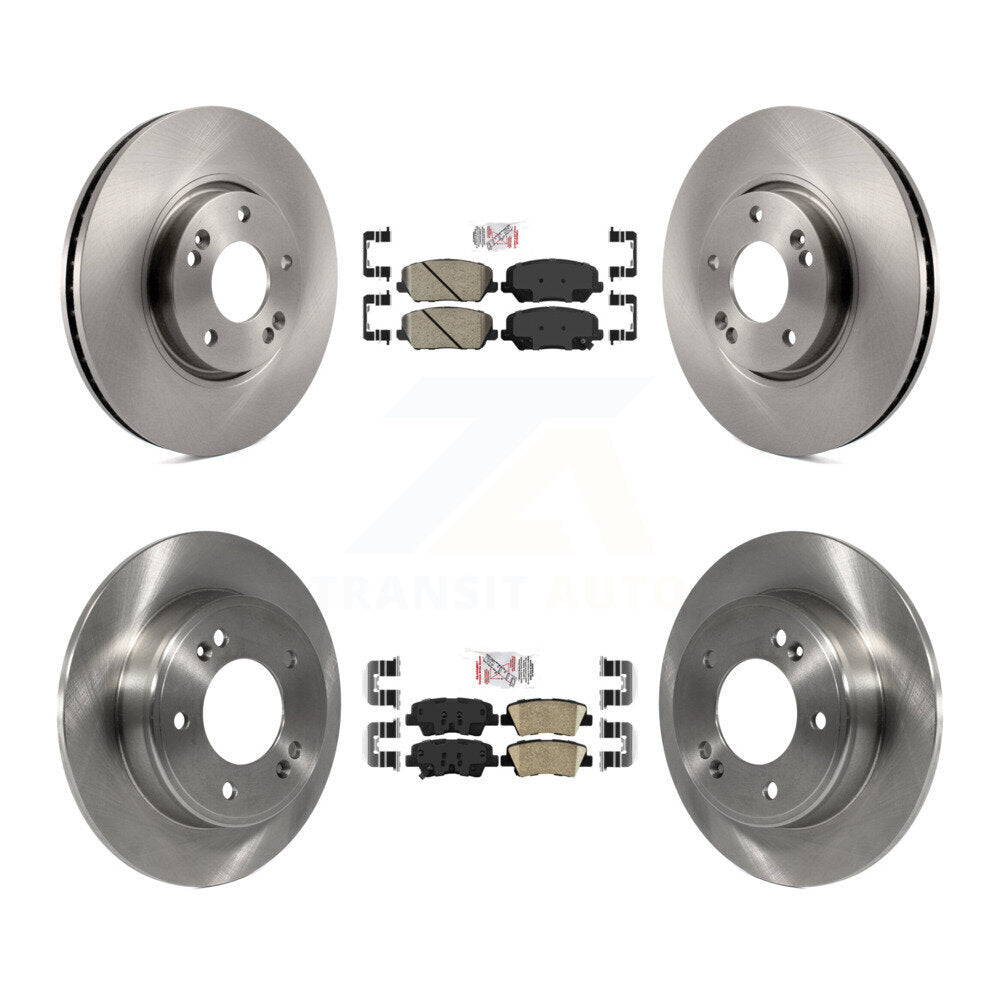 Front Rear Ceramic Pads And Disc Brake Rotors Kit For Kia Forte Forte5 Koup K8A-102893