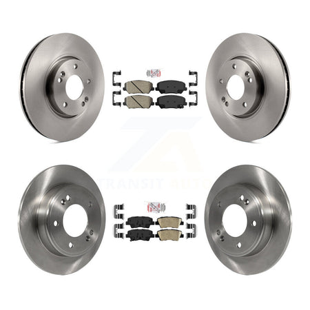 Front Rear Ceramic Pads And Disc Brake Rotors Kit For Kia Forte Forte5 Koup K8A-102893