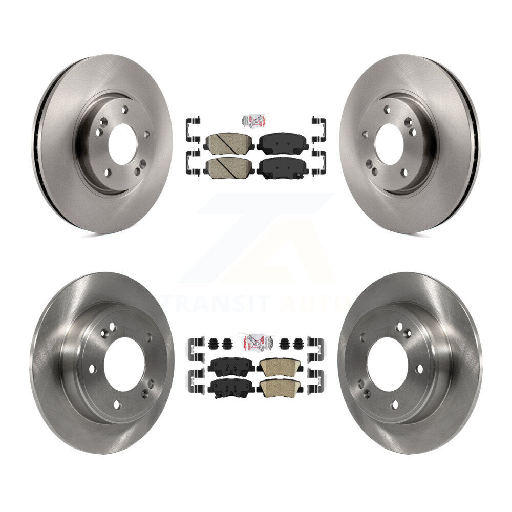 Front Rear Ceramic Pads And Disc Brake Rotors Kit For Kia Forte Forte5 Koup K8A-102894
