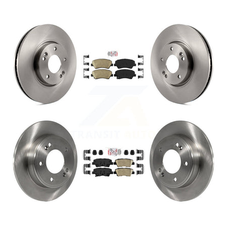 Front Rear Ceramic Pad Brake Rotor Kit For 2014 Kia Forte With 300mm Diameter K8A-102898
