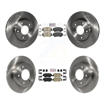 Front Rear Ceramic Pads And Disc Brake Rotors Kit For Hyundai Elantra GT Kia Forte Koup K8A-102905