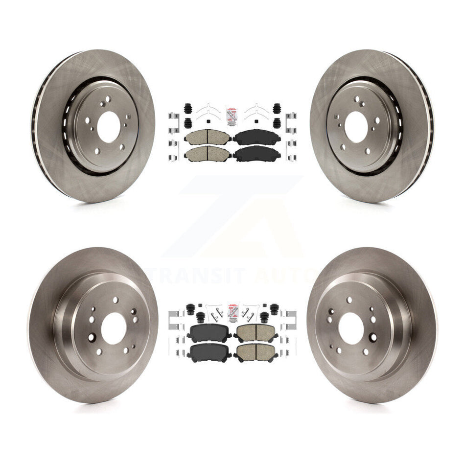 Front Rear Ceramic Pads And Disc Brake Rotors Kit For 2014-2016 Acura MDX K8A-102912