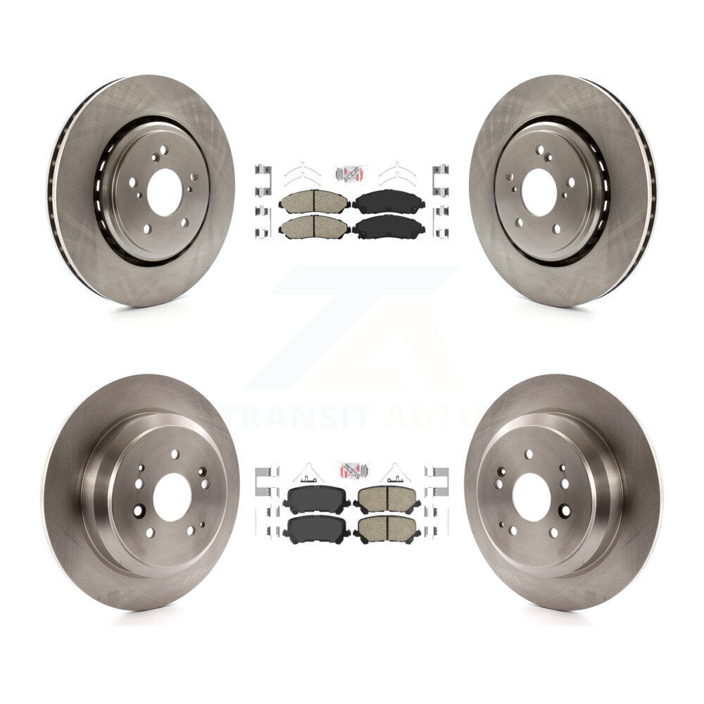 Front Rear Ceramic Pads And Disc Brake Rotors Kit For 2014-2016 Acura MDX K8A-102913