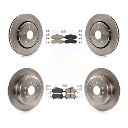 Front Rear Ceramic Pads And Disc Brake Rotors Kit For 2014-2016 Acura MDX K8A-102913