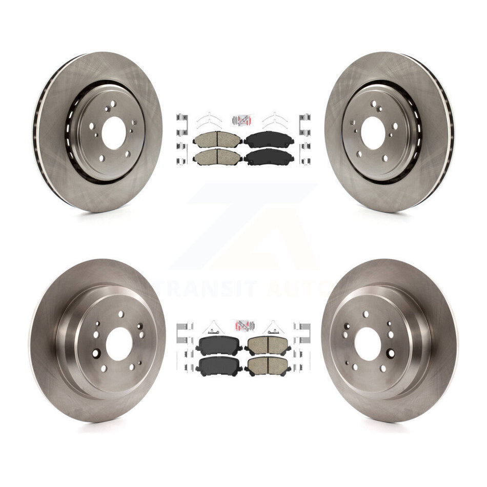 Front Rear Ceramic Pads And Disc Brake Rotors Kit For 2014-2016 Acura MDX K8A-102913
