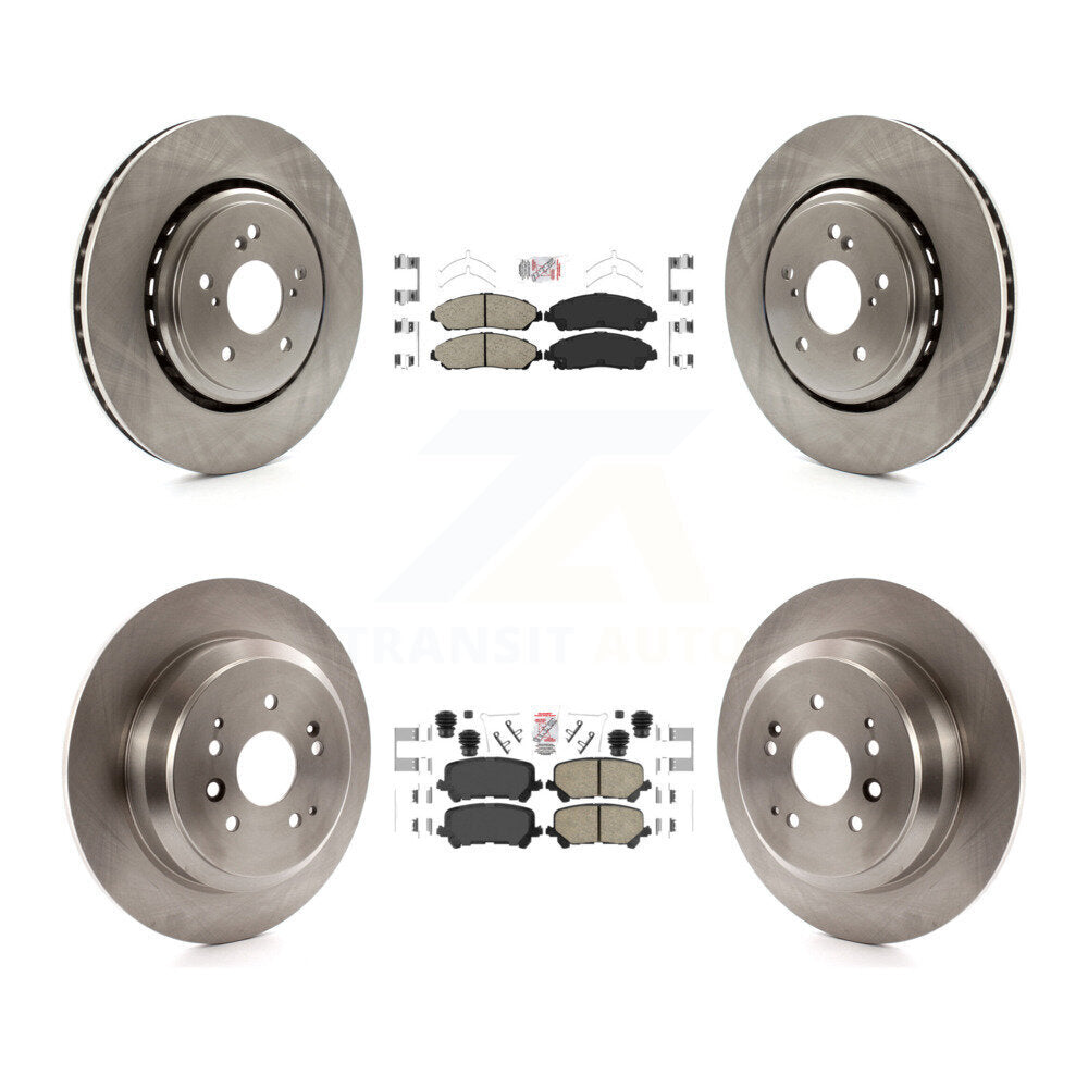 Front Rear Ceramic Pads And Disc Brake Rotors Kit For 2014-2016 Acura MDX K8A-102914