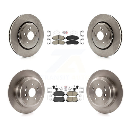 Front Rear Ceramic Pads And Disc Brake Rotors Kit For 2014-2016 Acura MDX K8A-102914