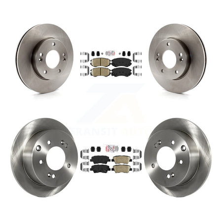 Front Rear Ceramic Pads And Disc Brake Rotors Kit For 2010-2011 Kia Soul 1.6L K8A-102923