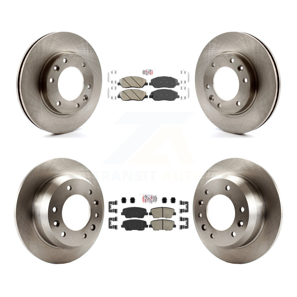 Front Rear Ceramic Pads And Disc Brake Rotors Kit For Kia Sedona Hyundai Entourage K8A-102929
