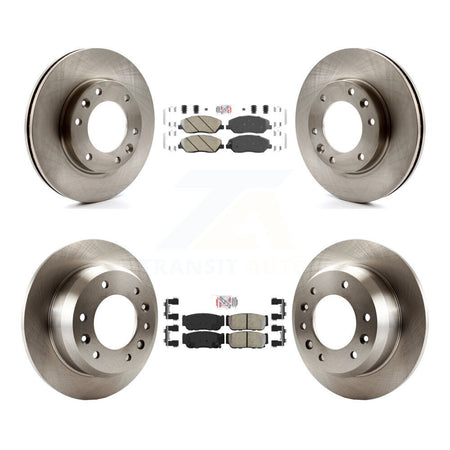 Front Ceramic Rear Semi-Metallic Pad And Brake Rotor Kit For Hyundai Entourage Kia Sedona K8A-102933