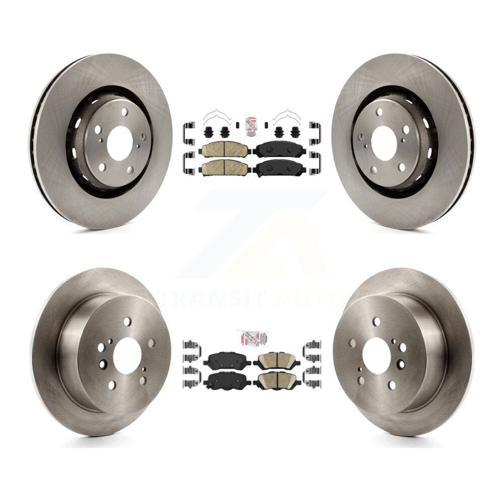 Front Rear Ceramic Pads And Disc Brake Rotors Kit For 2009-2016 Toyota Venza K8A-102950