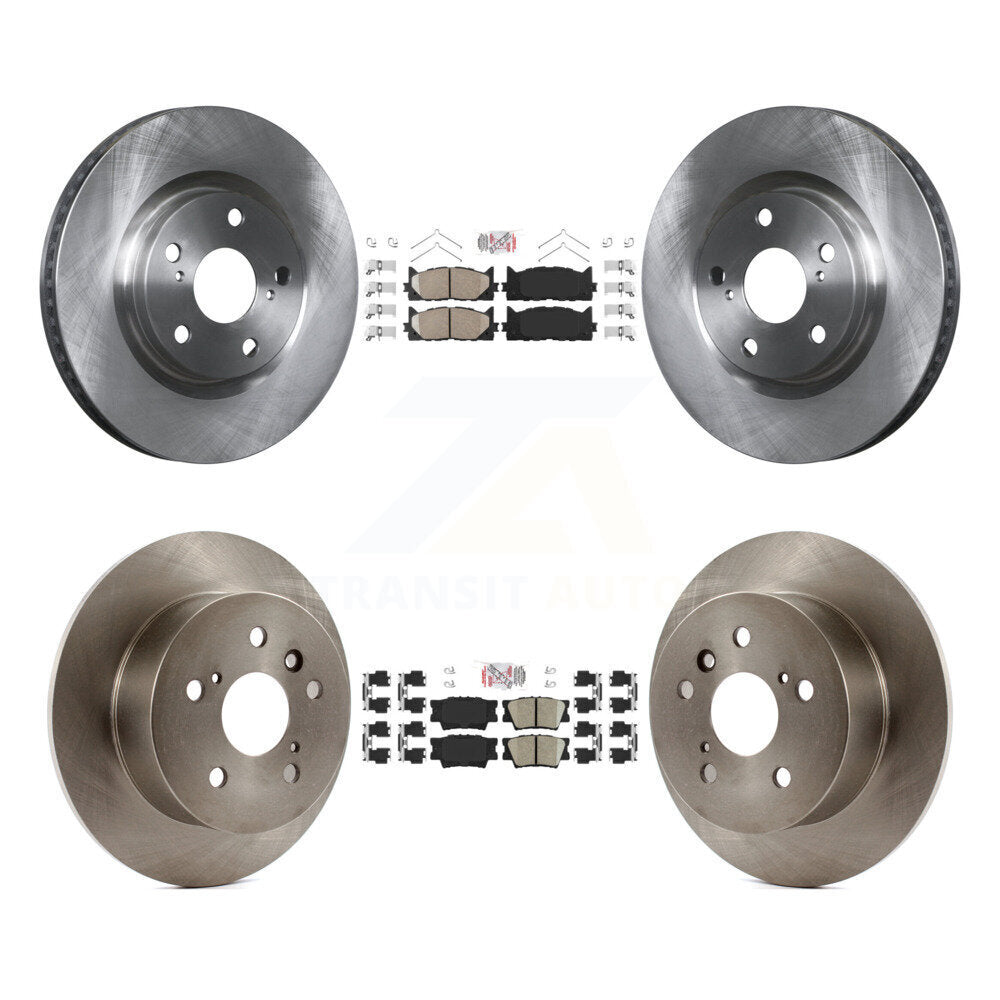Front Rear Ceramic Pads And Disc Brake Rotors Kit For Toyota Camry Lexus ES350 Avalon K8A-102953