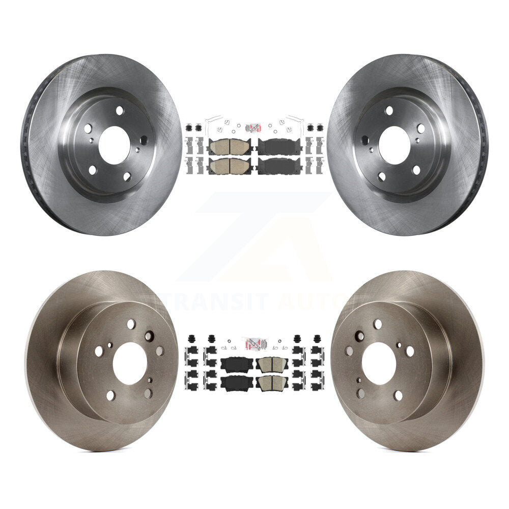 Front Rear Ceramic Pads And Disc Brake Rotors Kit For Toyota Camry Lexus ES350 Avalon K8A-102954