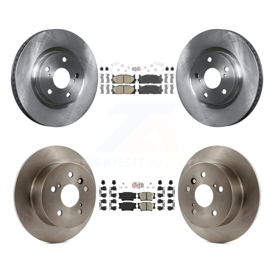 Front Rear Ceramic Pads And Disc Brake Rotors Kit For Toyota Camry Lexus ES350 Avalon K8A-102954