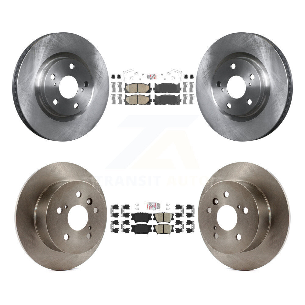 Front Rear Ceramic Pads And Disc Brake Rotors Kit For Toyota Camry Lexus ES350 Avalon K8A-102955