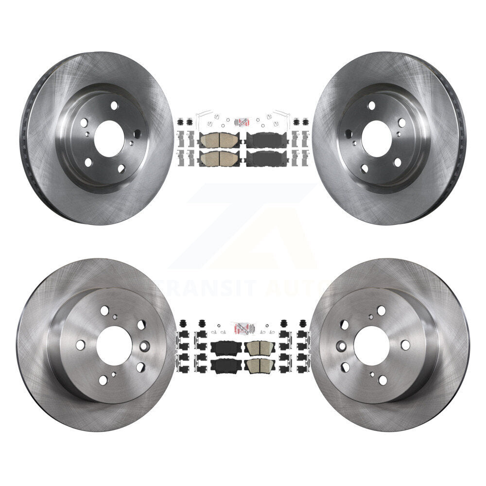 Front Rear Ceramic Pad & Disc Brake Rotors Kit For Toyota Camry Lexus ES350 Avalon ES300h K8A-102958