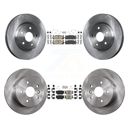 Front Rear Ceramic Pad & Disc Brake Rotors Kit For Toyota Camry Lexus ES350 Avalon ES300h K8A-102958