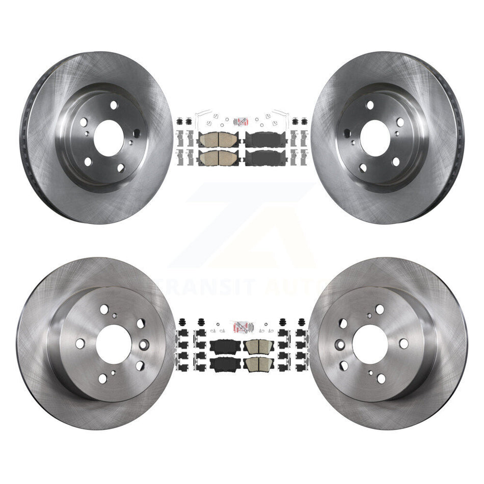 Front Rear Ceramic Pad & Disc Brake Rotors Kit For Toyota Camry Lexus ES350 Avalon ES300h K8A-102958