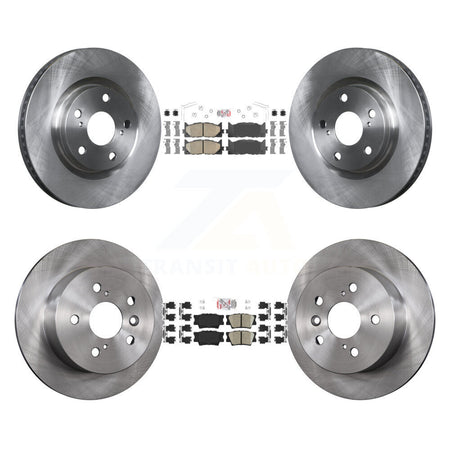 Front Rear Ceramic Pad & Disc Brake Rotors Kit For Toyota Camry Lexus ES350 Avalon ES300h K8A-102959