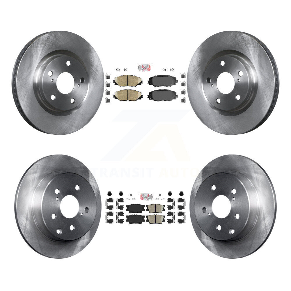 Front Rear Ceramic Pads And Disc Brake Rotors Kit For Toyota RAV4 K8A-102962