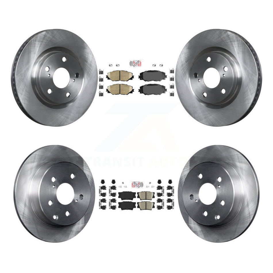 Front Rear Ceramic Pads And Disc Brake Rotors Kit For Toyota RAV4 K8A-102962