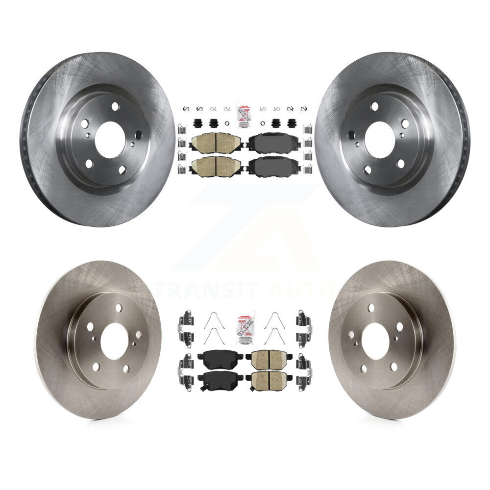 Front Rear Ceramic Pad & Brake Rotors Kit For Toyota Matrix Pontiac Vibe Corolla iM Scion K8A-102965
