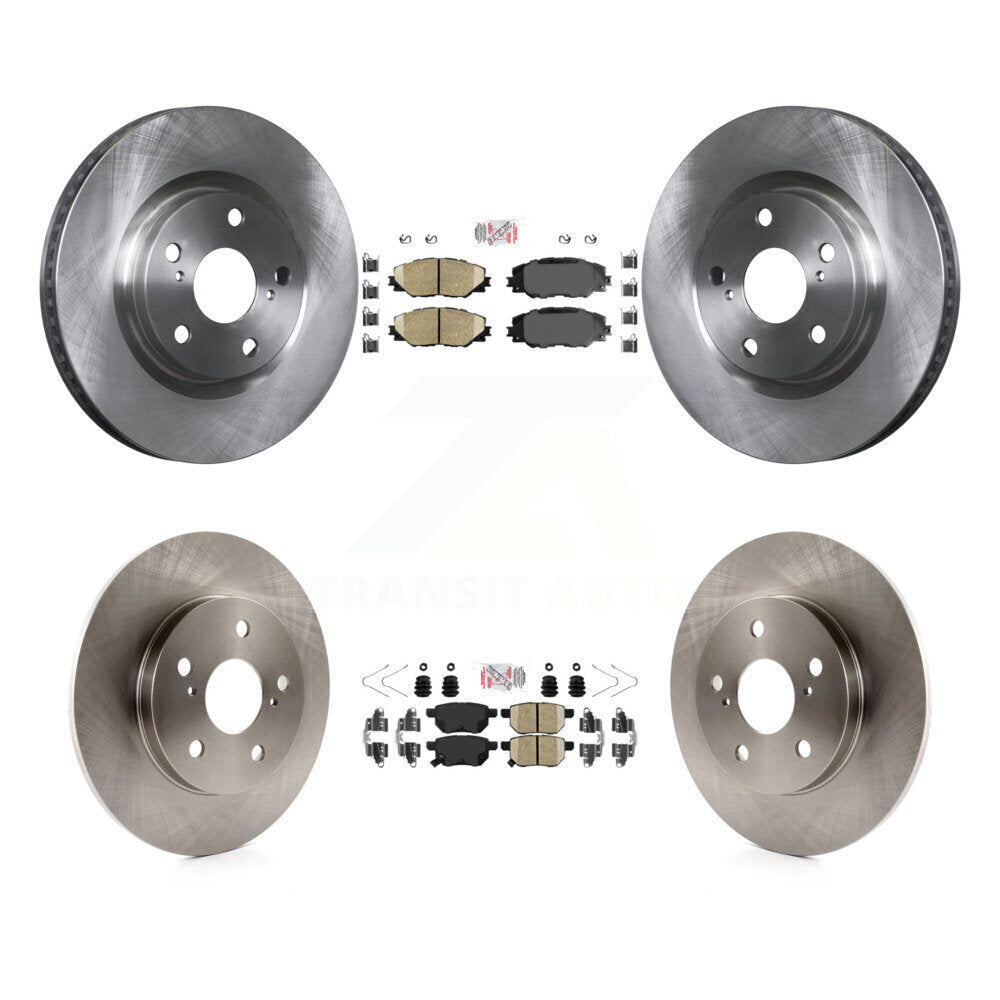 Front Rear Ceramic Pad & Brake Rotors Kit For Toyota Matrix Pontiac Vibe Corolla iM Scion K8A-102968